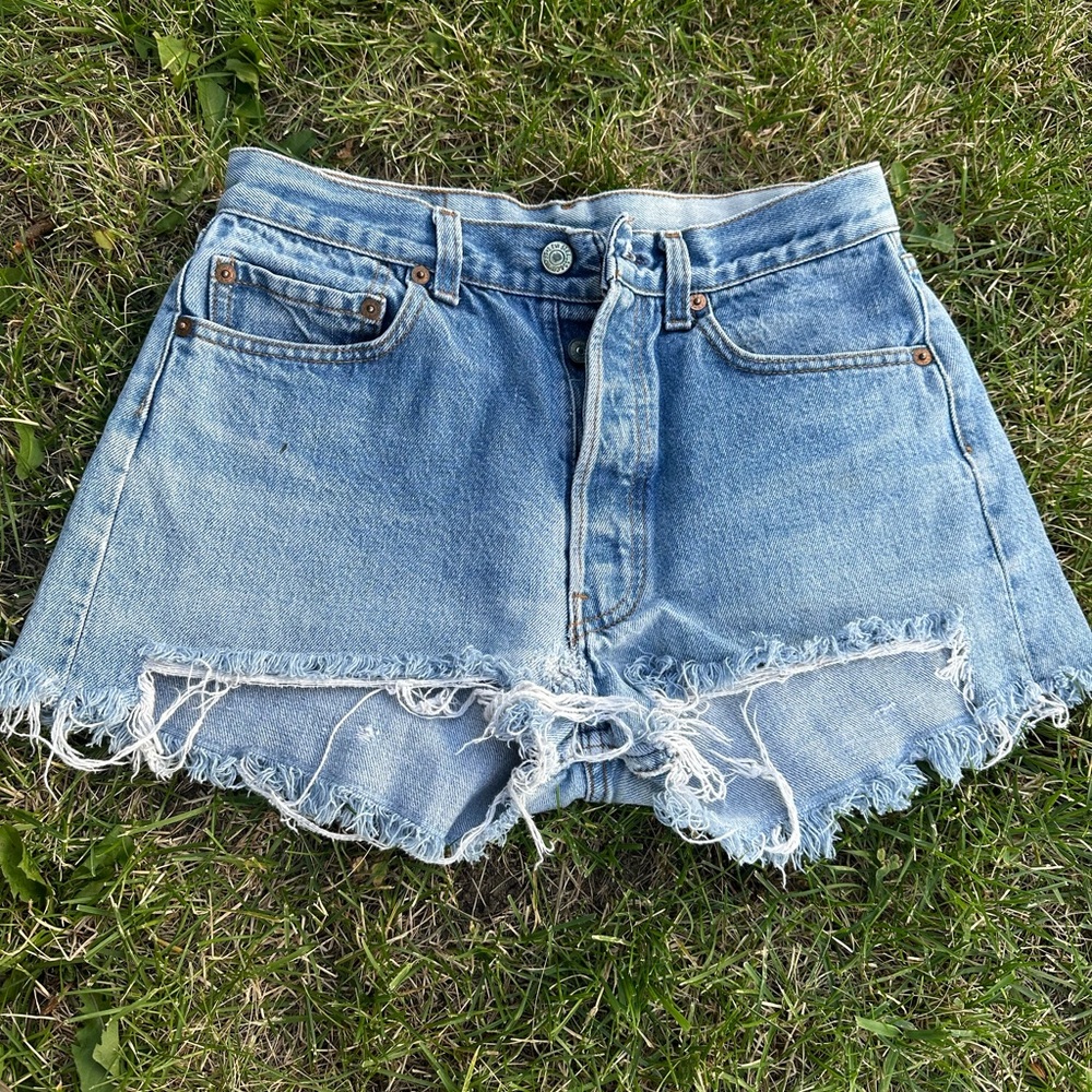 Levi's 501 Medium Blue Jean Shorts